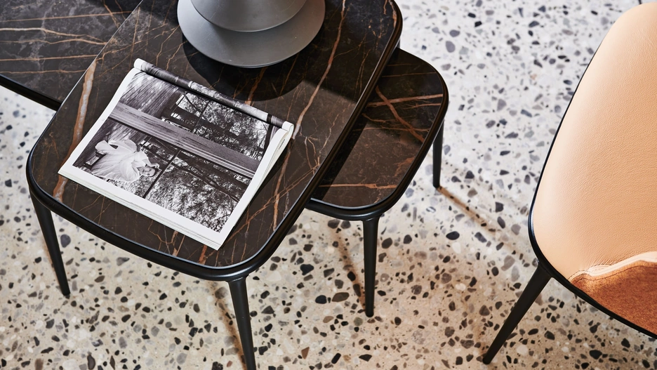 Tavolino Lea in cristalceramica di Midj