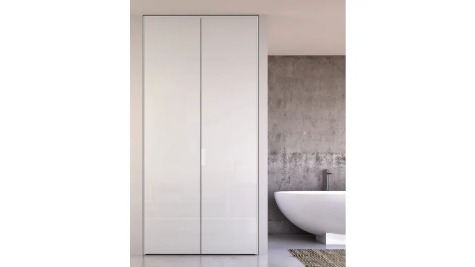 Porta per interni in vetro con telaio in alluminio Aria Uni 26 Must di Zemma