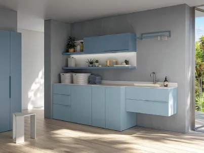 Mobile da Bagno Lavanderia 19 in melaminico e laccato di Idealbagni