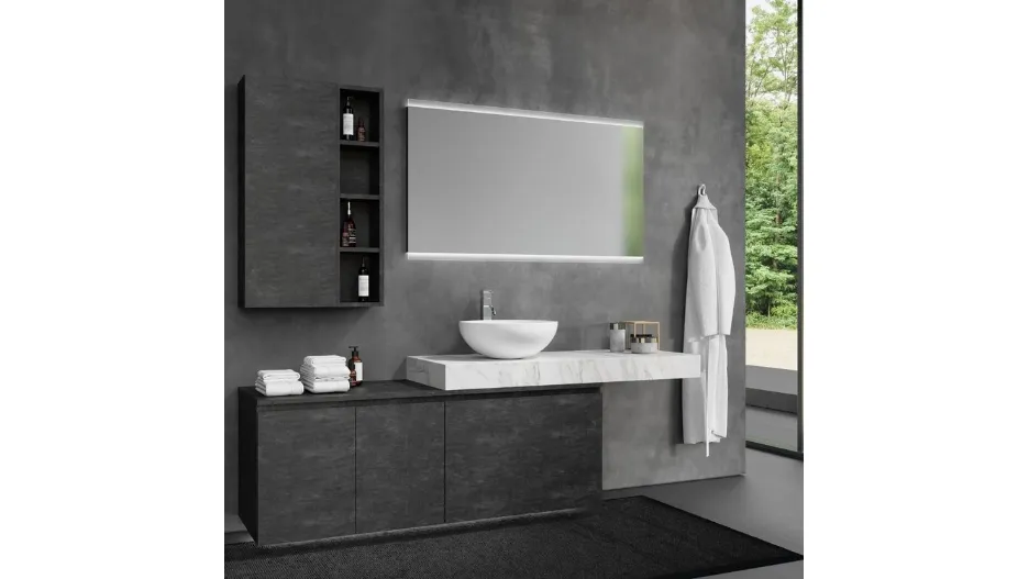 Mobile da Bagno sospeso Woodal Comp 01 di Maxbagni
