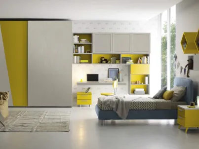 Cameretta componibile Golf C118 in melaminico di Colombini Casa