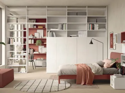 Cameretta componibile Golf Y103 in melaminico di Colombini Casa