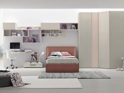 Cameretta componibile Golf Y114 in melaminico di Colombini Casa