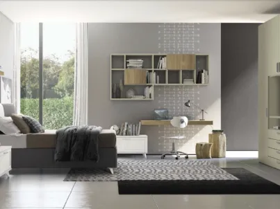 Cameretta componibile Golf Y127 in melaminico di Colombini Casa