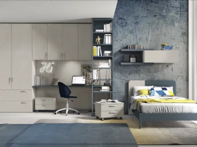 Cameretta componibile Golf Y130 in melaminico di Colombini Casa