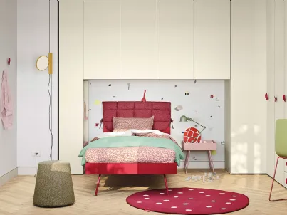 Cameretta a ponte Kids space 23 in melaminico di Nidi