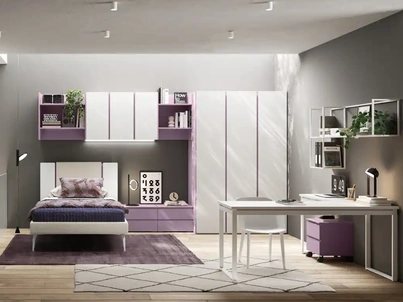 Cameretta a ponte Y121 di Moretti Compact Camerette