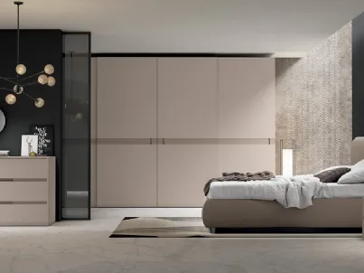 Letto matrimoniale in tessuto con testiera Vitalyty Madame di Colombini Casa