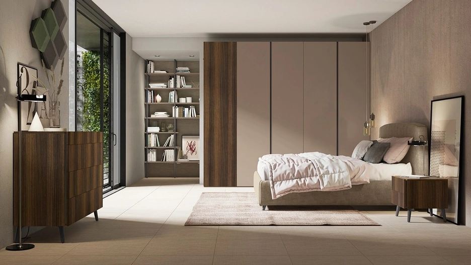 Letto con testiera Narciso di Colombini Casa