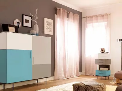 Madia di design quadrata LV205 di Moretti Compact
