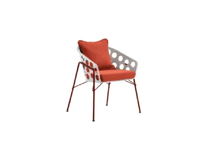 Sedia Bolle P M TS in metallo di Midj