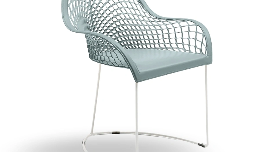 Sedia in cuoio Guapa di Midj