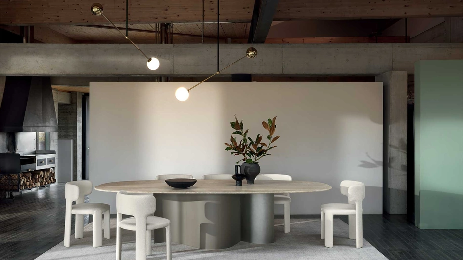 Tavolo Doon con top in marmo di Ditre Italia